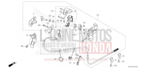 LEVIER DE STATIONNEMENT NC750XDS de 2025